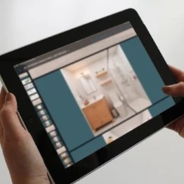Tablet com planta baixa